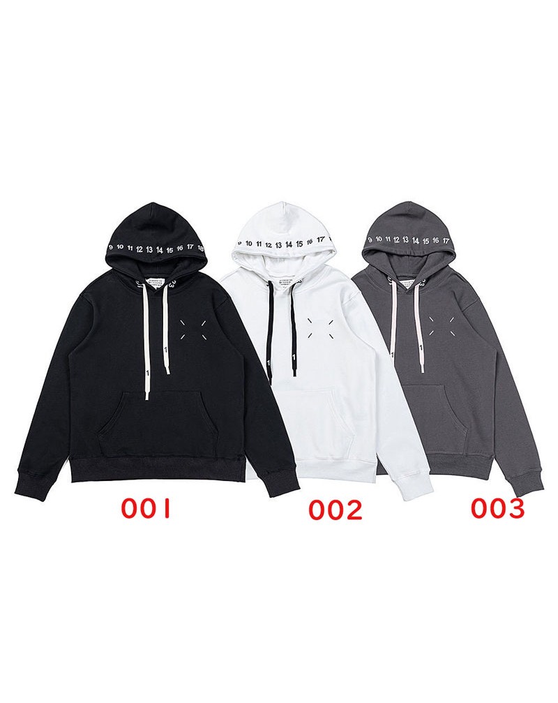 マルジェラ パーカーフード付きカジュアル人気ブランドスウェットトップスコットン製 マルジェラ パーカーフード付きカジュアル人気ブランドスウェットトップスコットン製