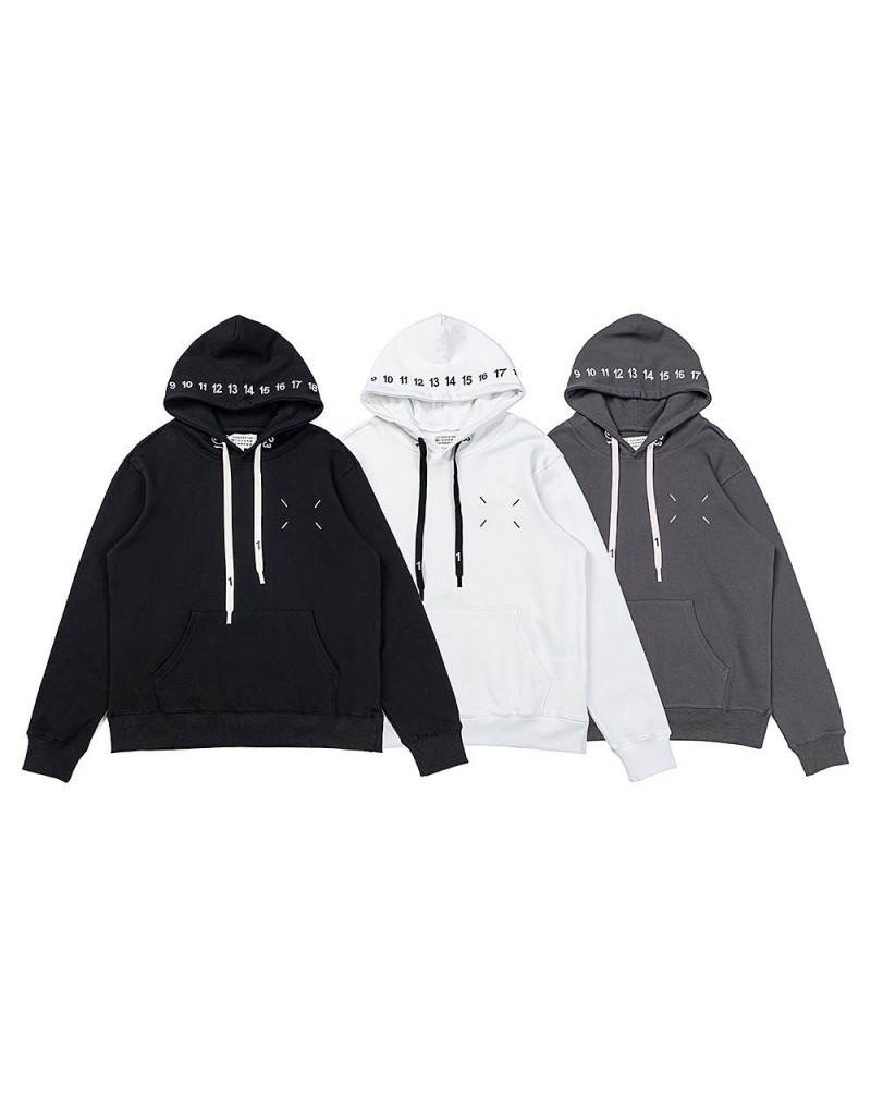 マルジェラ パーカーフード付きカジュアル人気ブランドスウェットトップスコットン製