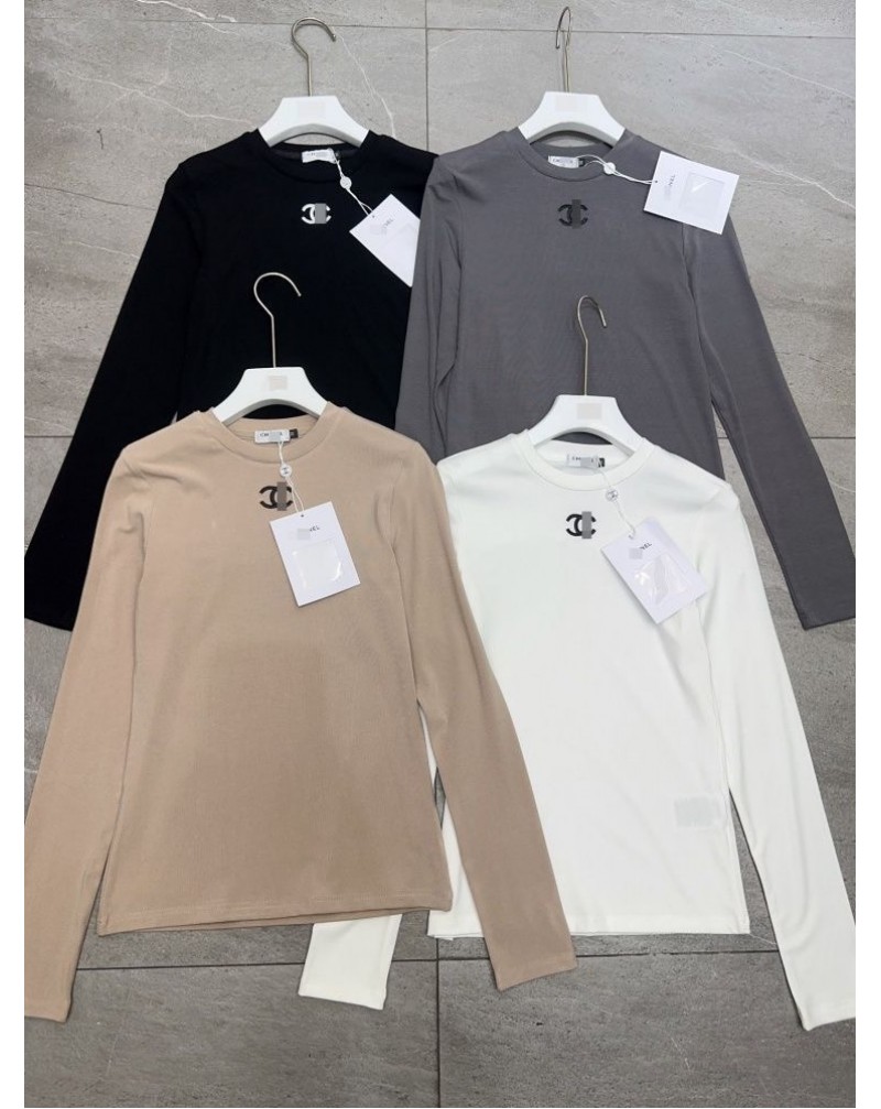 シャネル ロンシャツ女性人気長袖トップスオシャレ小香風