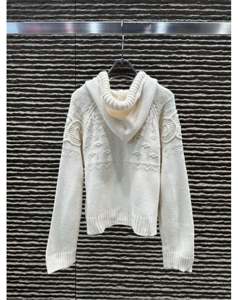 セリーヌ カーディガンフード付きカジュアル人気ブランドニットトップスフリーサイズ高品質 セリーヌ カーディガンフード付きカジュアル人気ブランドニットトップスフリーサイズ高品質