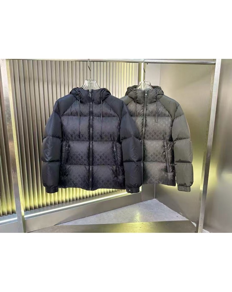 ルイヴィトン ダウンジャケットフッド付きオシャレ人気潮流ファッション