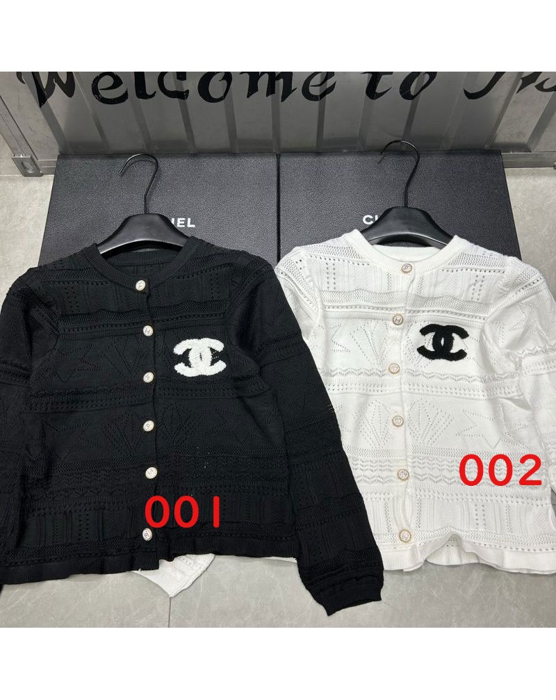 シャネル カーディガンカジュアル人気ブランドニットトップスオシャレ小香風