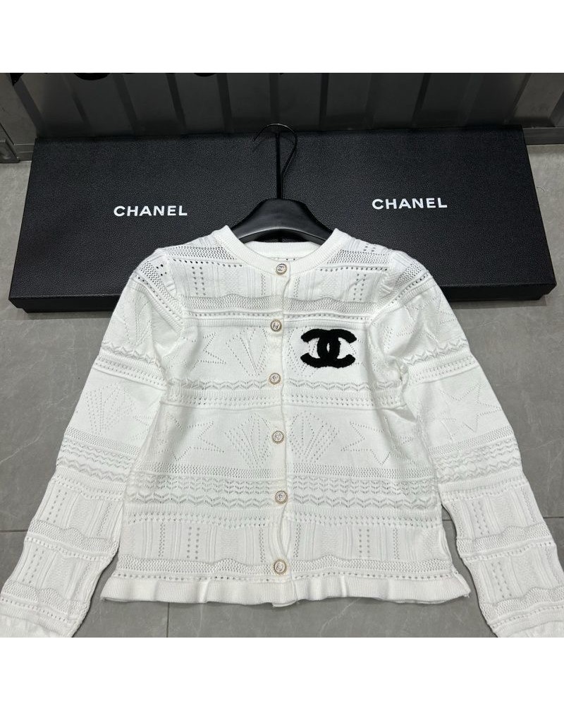 シャネル カーディガンカジュアル人気ブランドニットトップスオシャレ小香風
