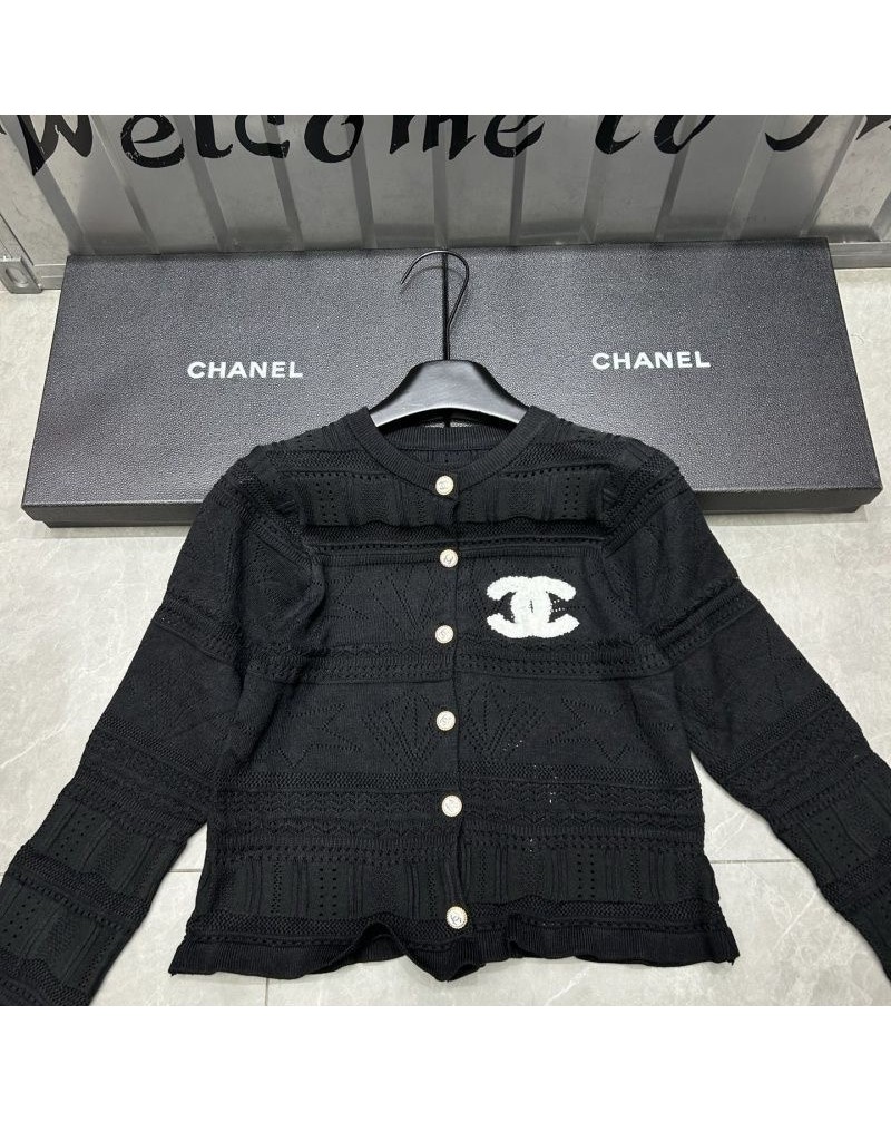シャネル カーディガンカジュアル人気ブランドニットトップスオシャレ小香風