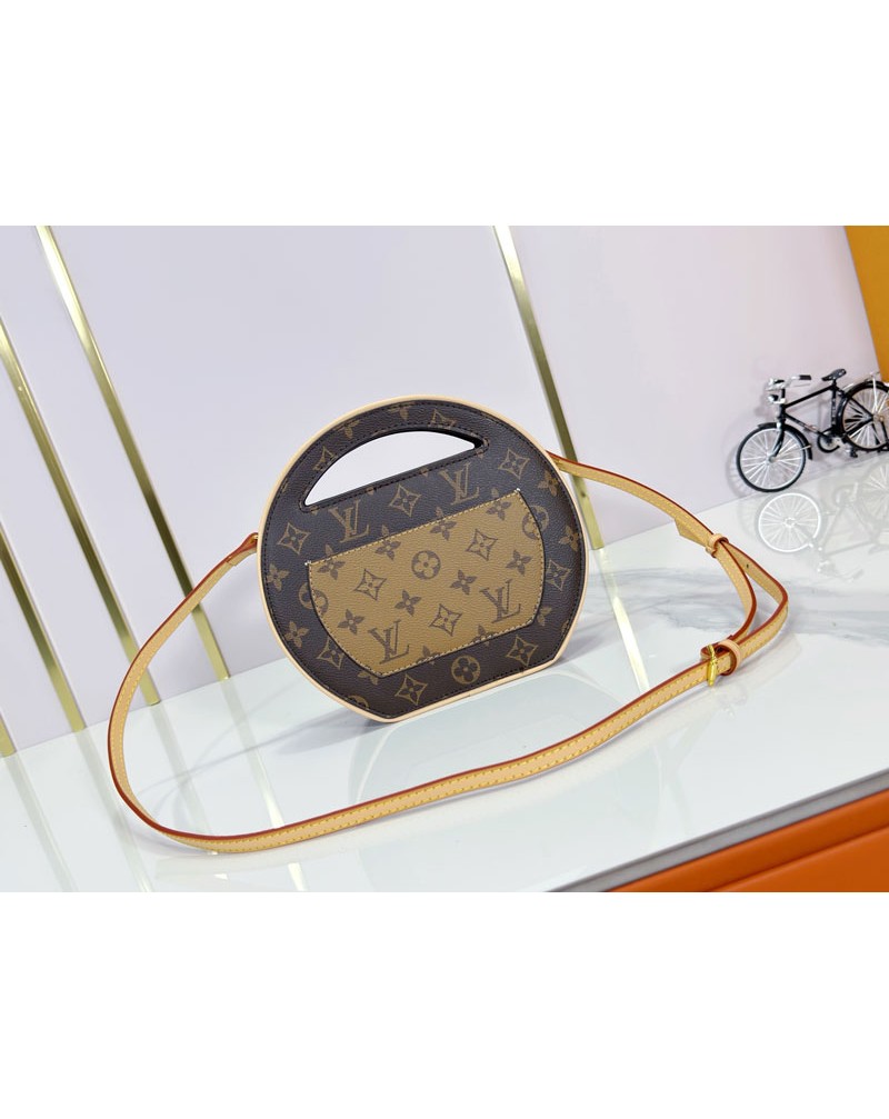 ルイヴィトン ショルダーバッグ型円型可愛いミニ斜め掛けバッグオシャレ人気