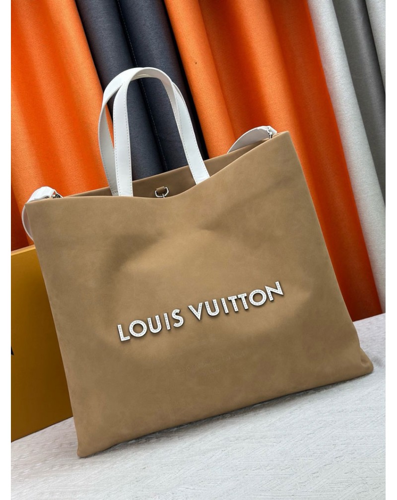 ルイヴィトン トートバッグオシャレ爆人気新作立体的英文字ロゴ付きvuittonショルダーバッグ
