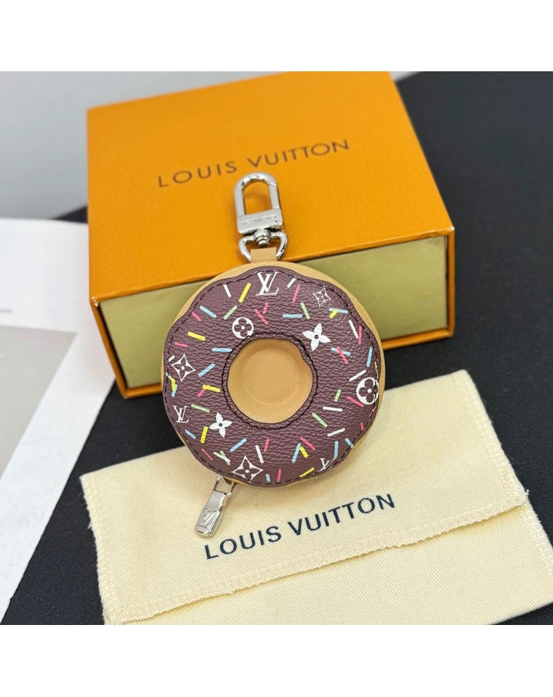 ルイヴィトン キーホルダー可愛いドーナツ/チョコレートピサ型オシャレ人気キーホルダー ルイヴィトン キーホルダー可愛いドーナツ/チョコレートピサ型オシャレ人気キーホルダー