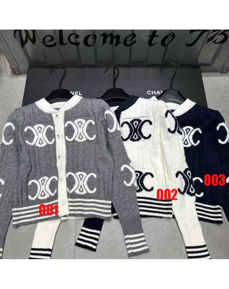 セリーヌ カーディガンレディースウェア人気ニットトップスオシャレ セリーヌ カーディガンレディースウェア人気ニットトップスオシャレ