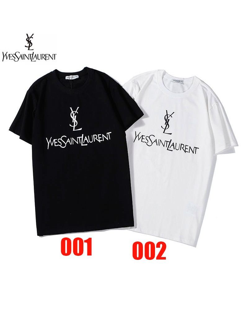 サンローランtシャツ半袖ペアお揃い コットン製ソフト通気 オシャレ人気芸能人愛着 サンローランtシャツ半袖ペアお揃い コットン製ソフト通気 オシャレ人気芸能人愛着