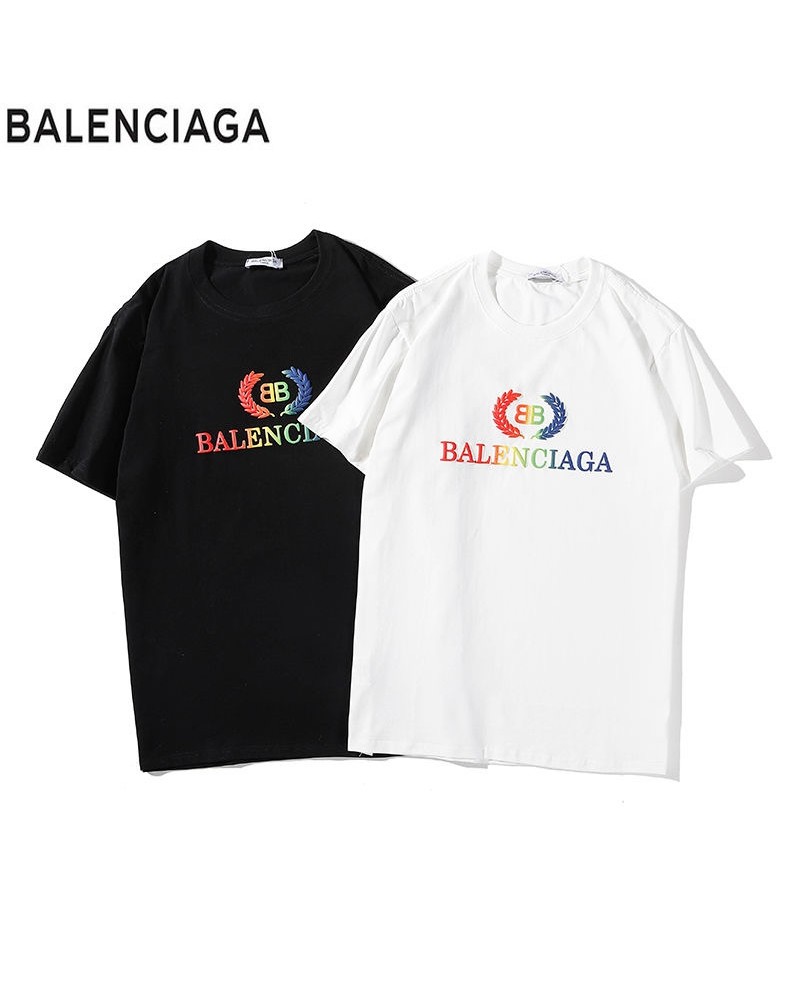 BALENCIAGA Tシャツ半袖ペアお揃い コットン製 ソフトオシャレ韓国風 トップス