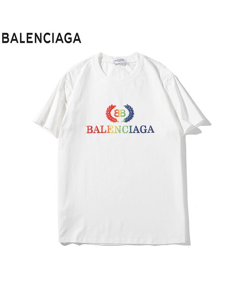 BALENCIAGA Tシャツ半袖ペアお揃い コットン製 ソフトオシャレ韓国風 トップス