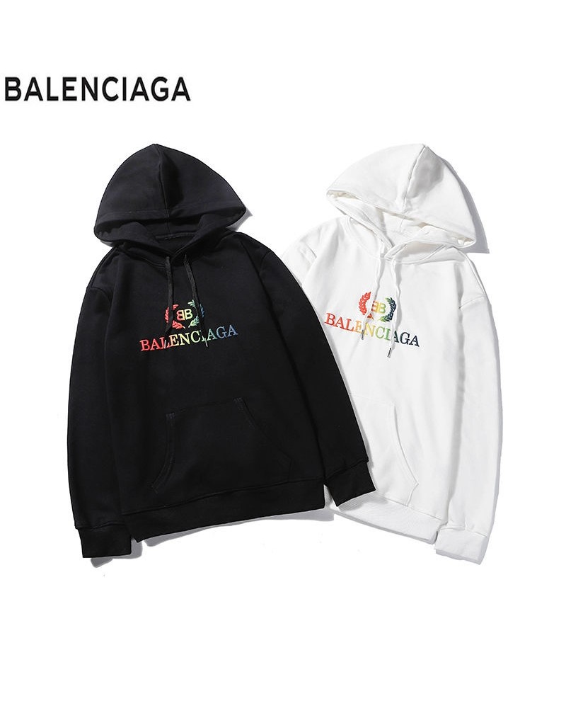 BALENCIAGA パーカーフード付きカジュアルパーカーコットン製トップス男女兼用