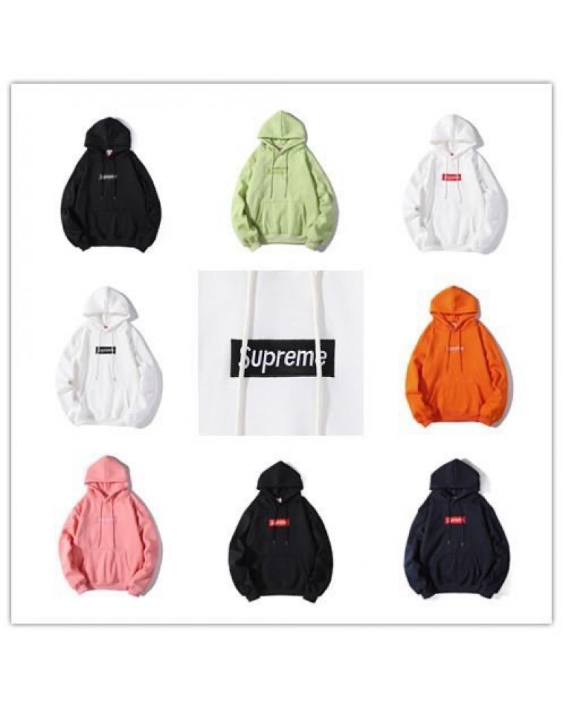 Supreme パーカー人気スウェットフード付きカジュアル個性トップスボックスロゴ上着コットン製 男女兼用