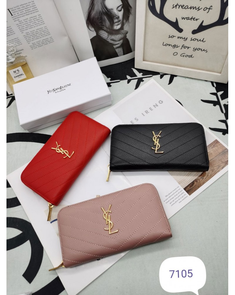 ysl 長財布 ブランド財布オシャレシンプル カードや小銭や紙幣入れ 芸能人愛用