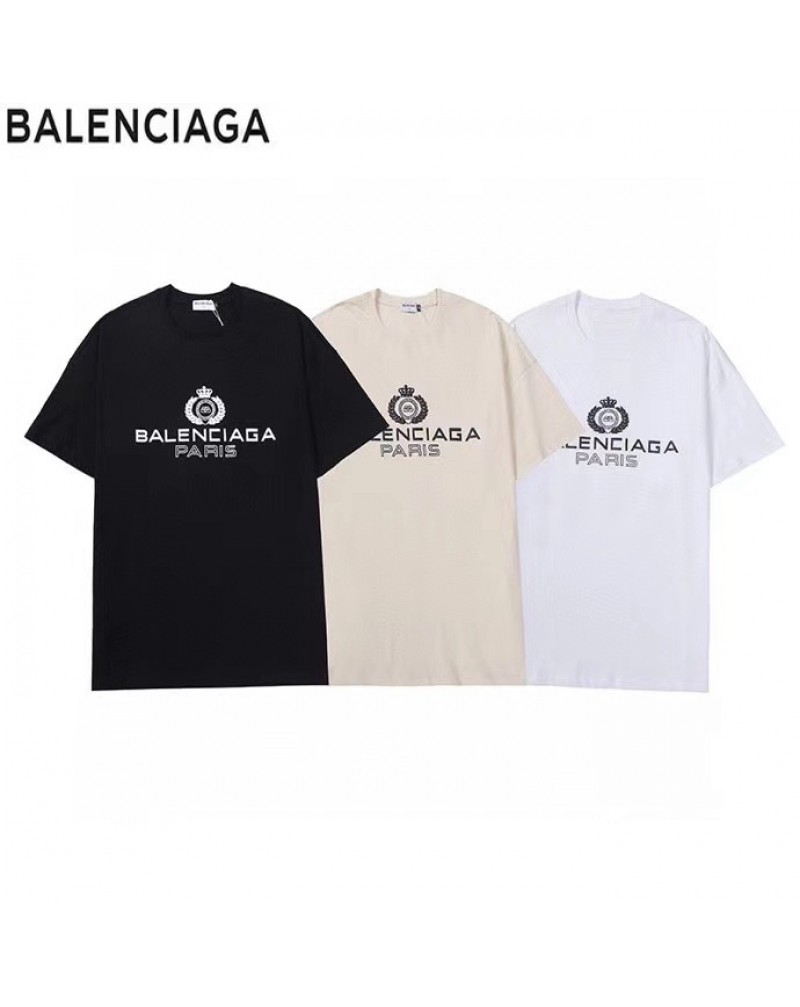 バレンシアガ ｔシャツ半袖韓国風トップスコットン製ファッション大人気メンズレディース兼用