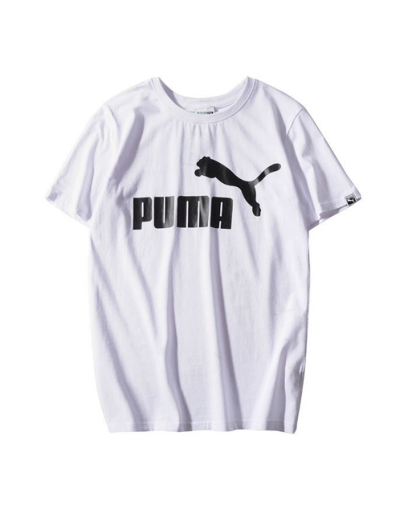 PUMA tシャツ ブラックホワイトスポーツ風上着カジュアル人気ウェアカットソートップスメンズレディース兼用