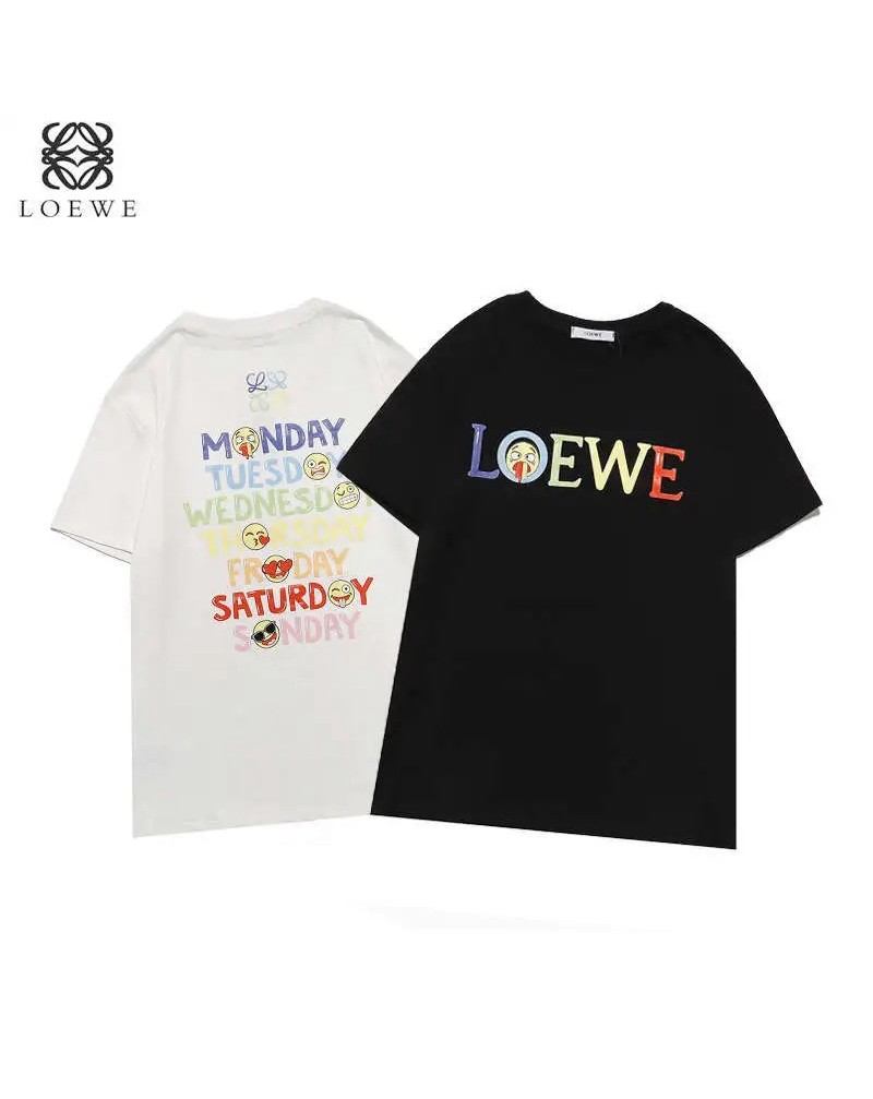 ロエベ tシャツ半袖お洒落カジュアル個性LOEWE ティシャツトップスウェアコットン製