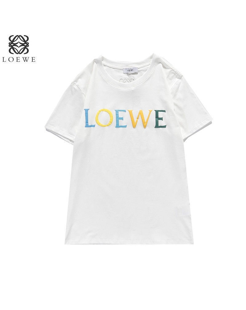 ロエベ tシャツ半袖お洒落カジュアル個性LOEWE ティシャツトップスウェアコットン製