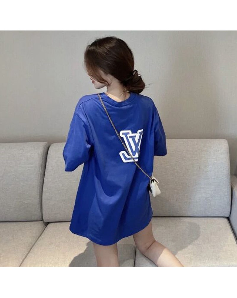 ルイヴィトンｔシャツ半袖カジュアルファッションルーズワンピーストップス女性人気