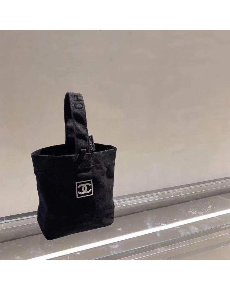 シャネルキャンバスバッグお洒落小香風弁当バック耐摩擦ハンドバッグ可愛い環境保護
