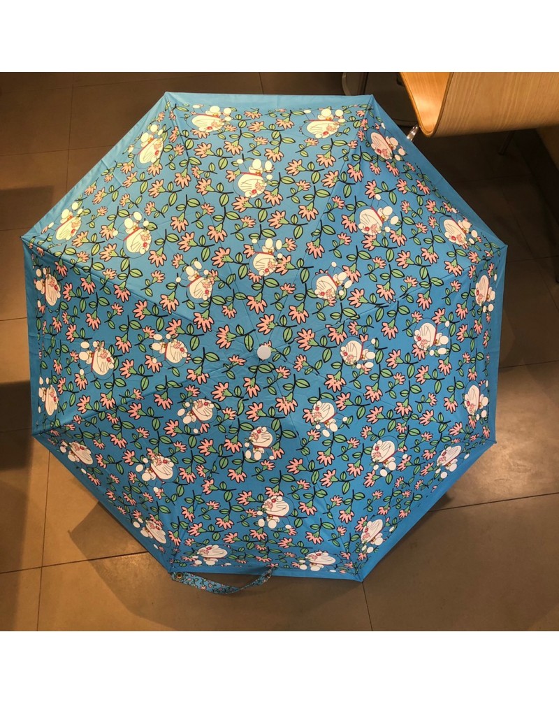 グッチドラえもんコラボ傘可愛い個性晴雨兼用傘５つおりバッグ入れ携帯便利99%紫外線UVカット防止
