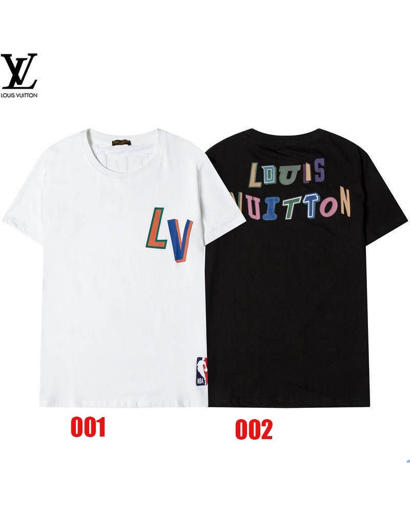 ルイヴィトンｔシャツ半袖コットン製ソフトファッション人気カジュアルウェア上着男女向けトップスお洒落