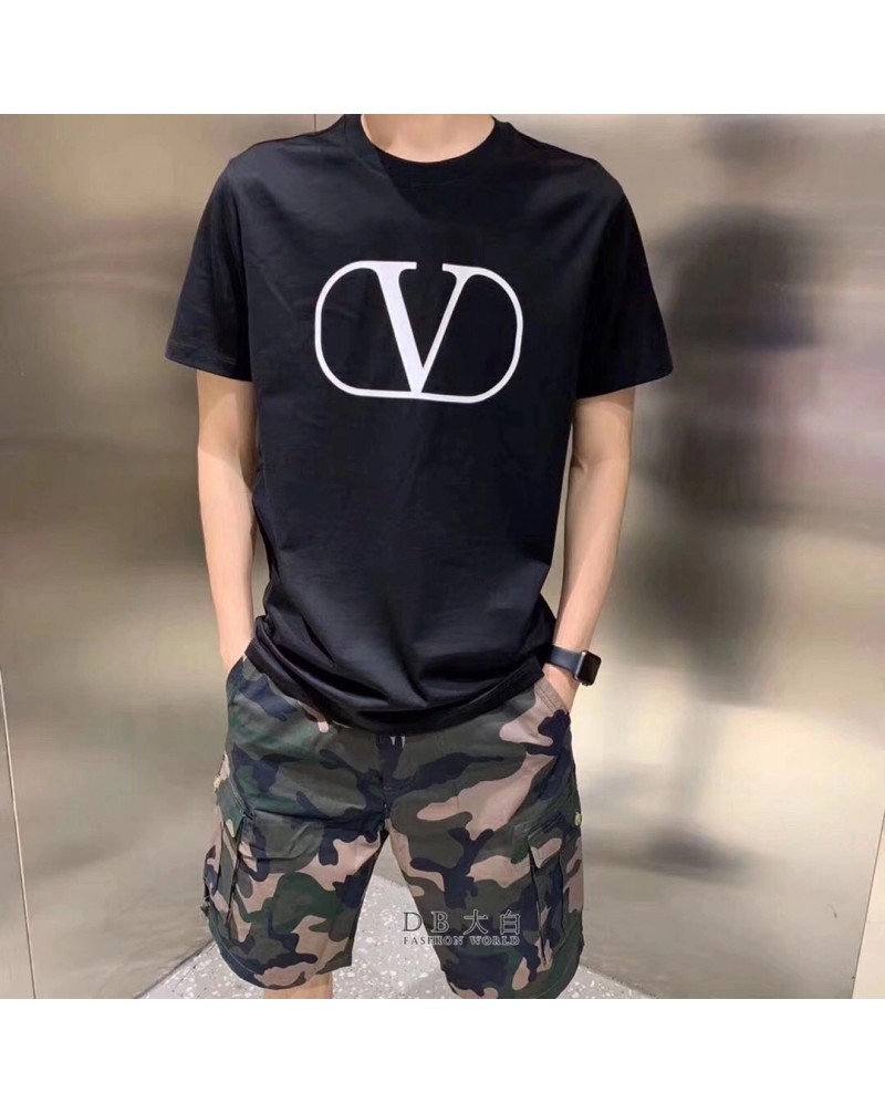 バレンチノｔシャツ半袖ペアお揃い VALENTINOティシャツトップスコットン製カジュアルファッションウェア上着芸能人愛着