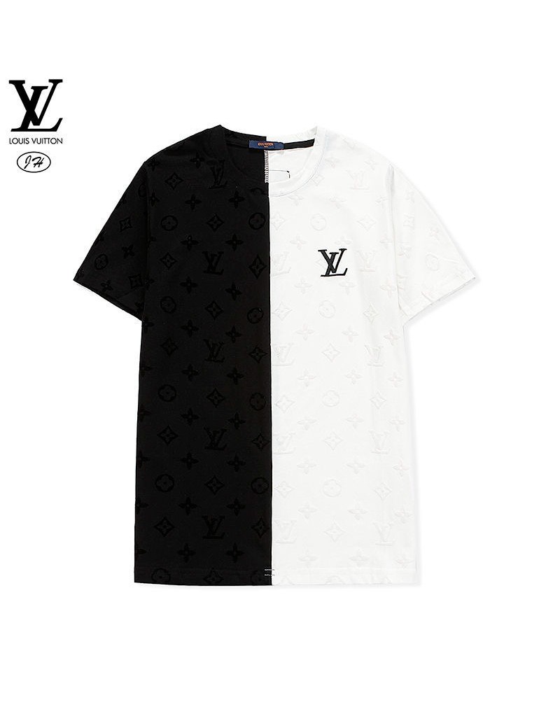 ルイヴィトンtシャツ半袖お洒落モノグラムティシャツコットン製ソフト人気ウェアトップスカジュアルファッション