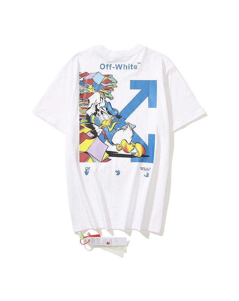 OFF-WHITE Tシャツ半袖個性潮流人気ウェア上着トップスオーフホワイトカジュアルファッションお洒落ティシャツメンズレディース向け