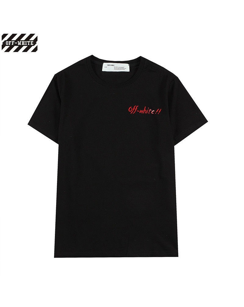 OFF-WHITE Tシャツ半袖個性潮流人気ウェア上着トップスオーフホワイトカジュアルファッションお洒落ティシャツメンズレディース向け