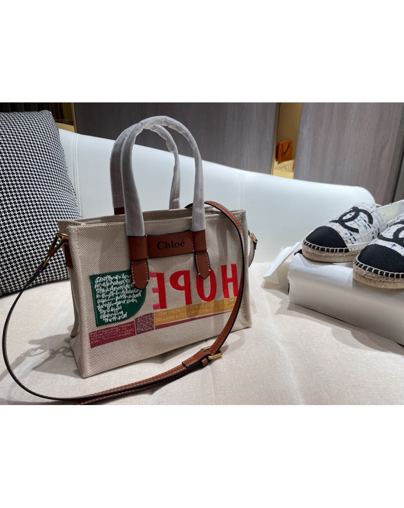 CHLOE ショルダーバッグお洒落刺繍個性ハンドバッグ人気ファッションキャンバストートバッグ