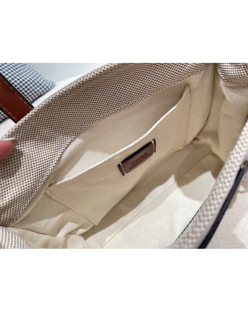 CHLOE ショルダーバッグお洒落刺繍個性ハンドバッグ人気ファッションキャンバストートバッグ