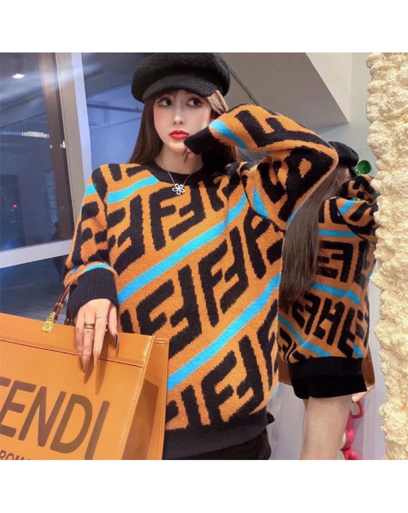 フェンデイ ニットニットセータースウェット経典FFロ付きファッション大人気