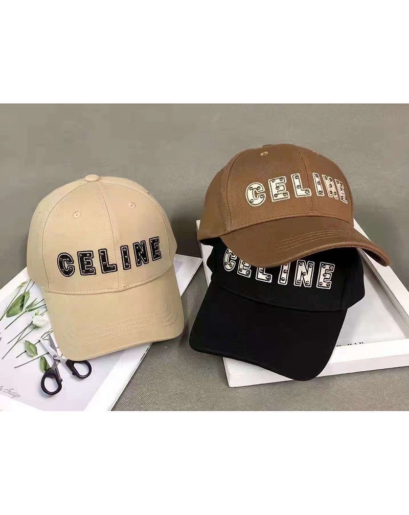 セリーヌキャップファッションカジュアル人気リベット付きceline キャップ男女向け