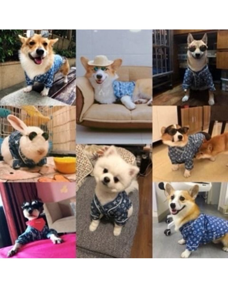 シュプリームヴィトンペット服可愛い潮流個性犬猫服