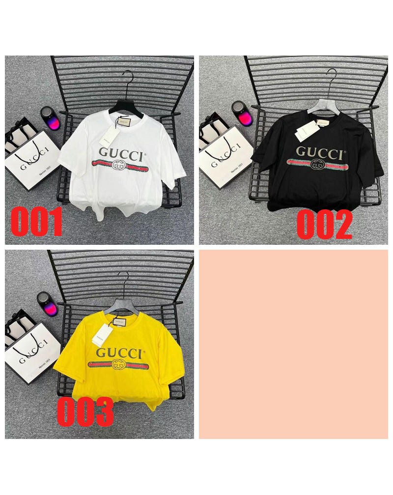 グッチtシャツ半袖カジュアルファッション人気トップスウェア上着お洒落