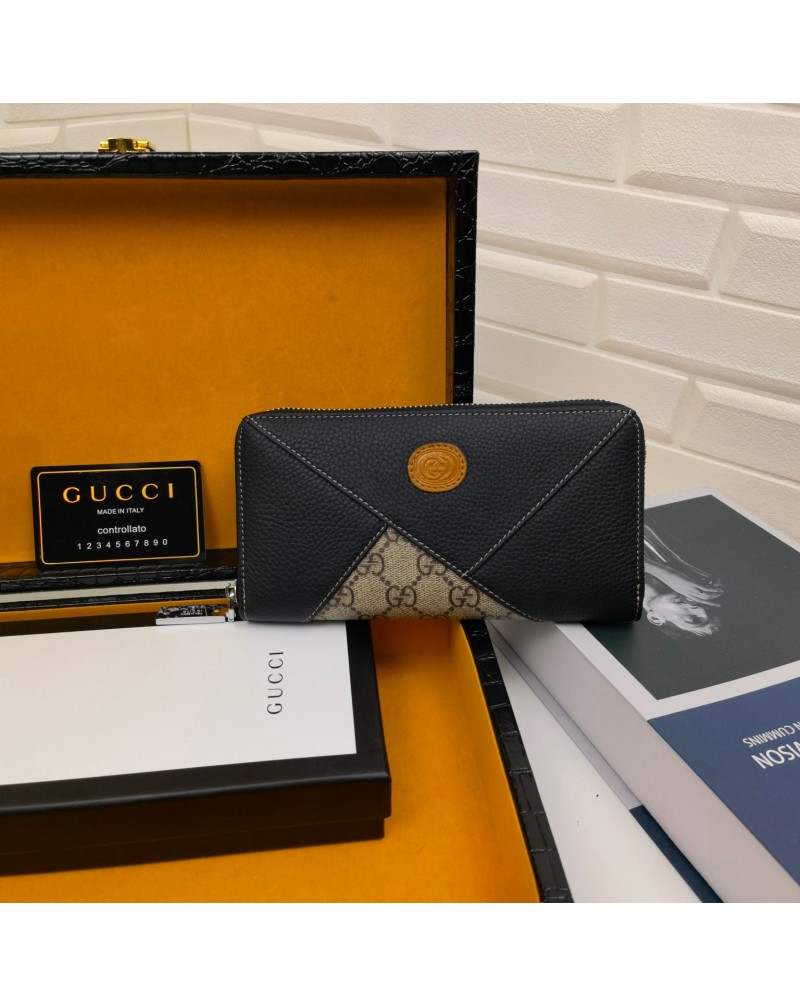 グッチ長財布 ブランド 革製財布 カードやお札や小銭入れ高級ファッションブランド財布お洒落混色