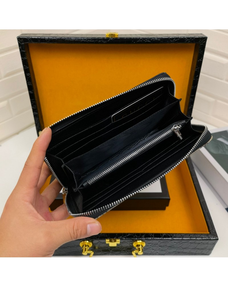 グッチ長財布 ブランド 革製財布 カードやお札や小銭入れ高級ファッションブランド財布お洒落混色