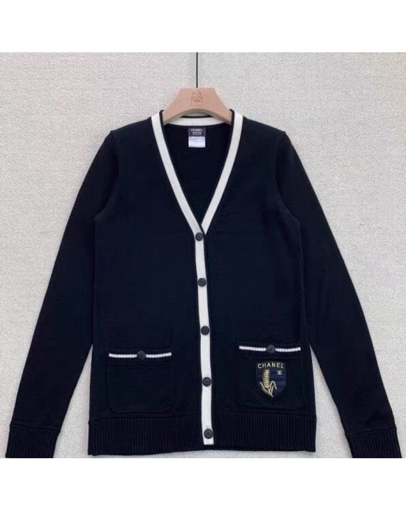 シャネル カーディガンお洒落小香風ニットトップス精緻刺繍ソフトカーディガン女性向け人気