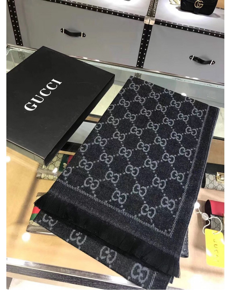 グッチマフラーお洒落経典カシミア柔らかいソフト暖かいショール芸能人愛用冬最適マフラー