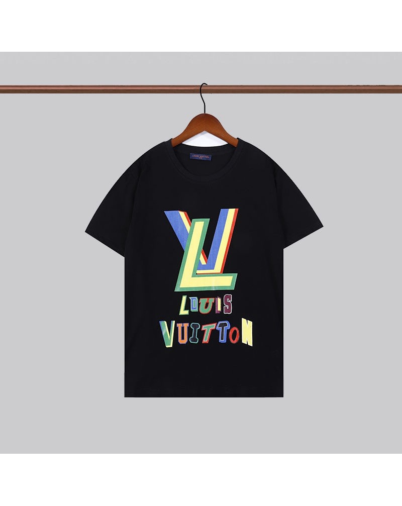 ルイヴィトンtシャツ半袖NBAコラボティシャツトップスお洒落プリント付きファッションカジュアル上着男女兼用