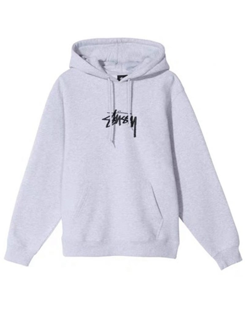 ステューシーパーカーお洒落個性ストリート風stussy スウェットファッションカジュアルフード付き男女向け超人気精緻刺繍ロゴ