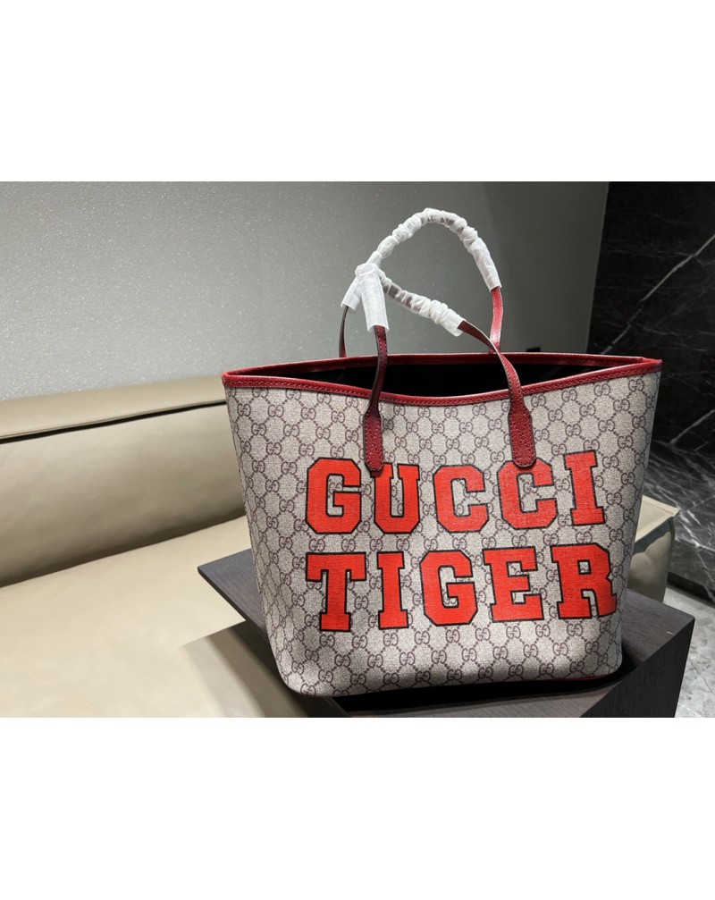 グッチショピングバックお洒落人気新作トートバッグポケット付き