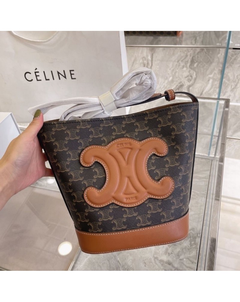セリーヌバケツバッグお洒落ファッション人気ショルダーバッグ高品質革製芸能人愛用