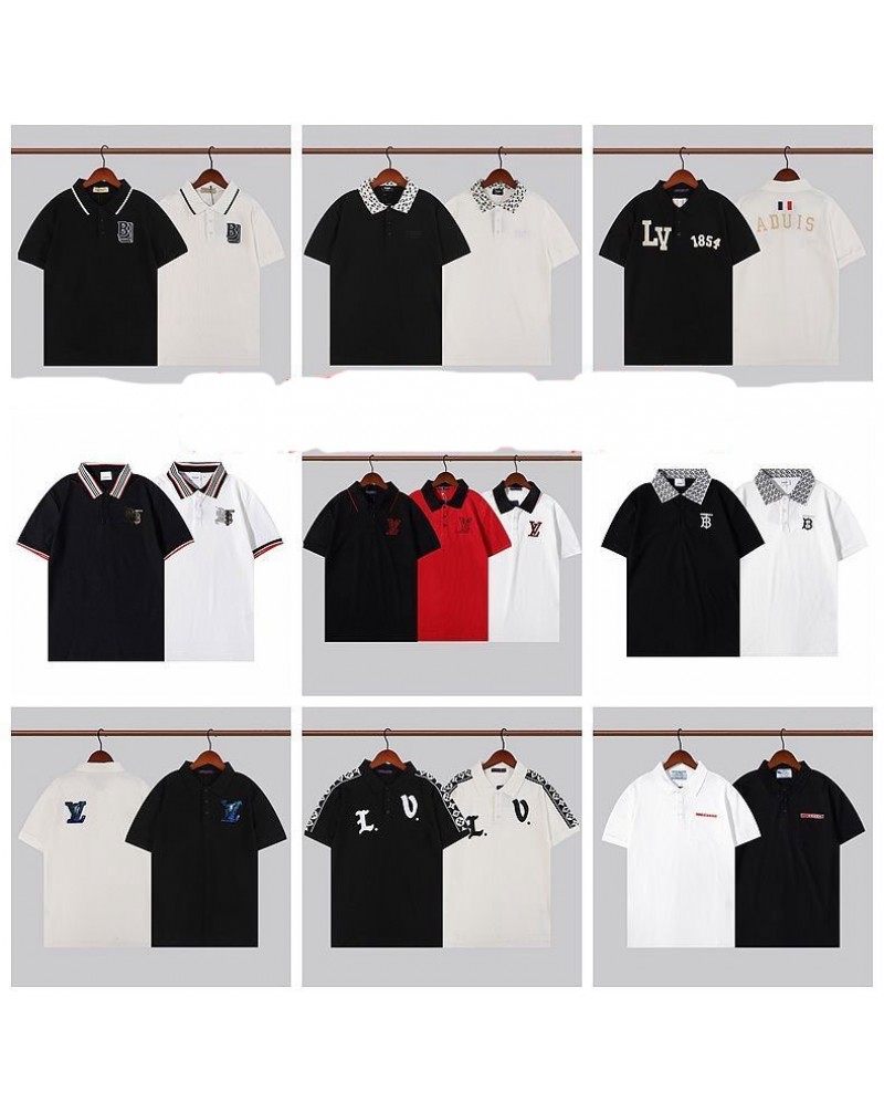 ヴィトンフェンデイバーバリージバンシーpolotシャツ半袖お洒落人気ネクティシャツトップス男女向け