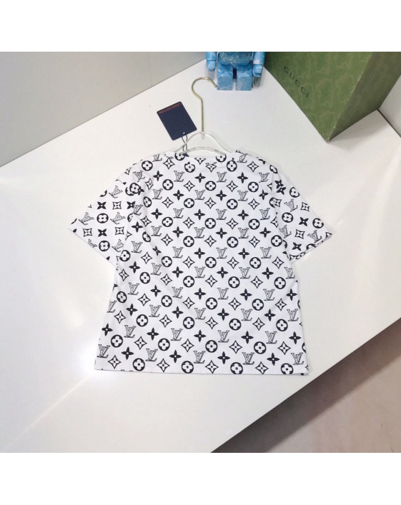 ヴィトンｔシャツ半ズボンセット子供用お洒落ファッション夏物トップス上下セットキッズ向け