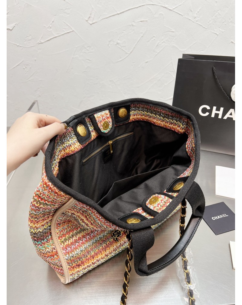 シャネルショピングバッグお洒落ボヘミアビーチバッグファッション人気新作チェーン肩紐芸能人愛用 シャネルショピングバッグお洒落ボヘミアビーチバッグファッション人気新作チェーン肩紐芸能人愛用