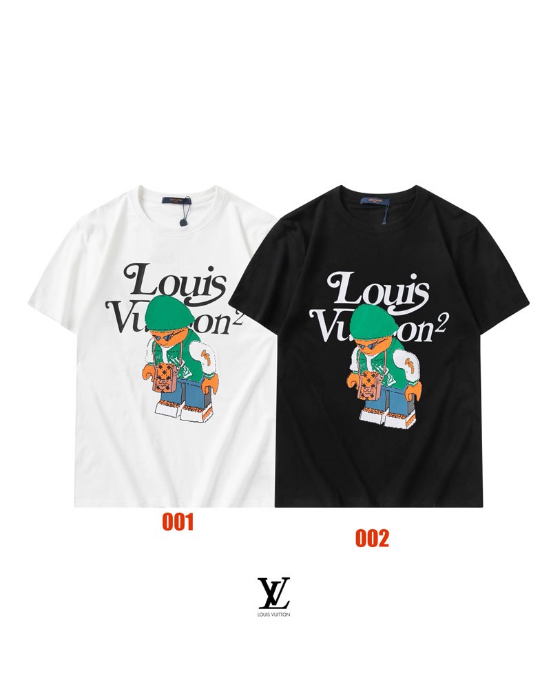 ヴィトンｔシャツ半袖個性潮流22SS新作ティシャツトップスコットン製人気ファッション男女向け