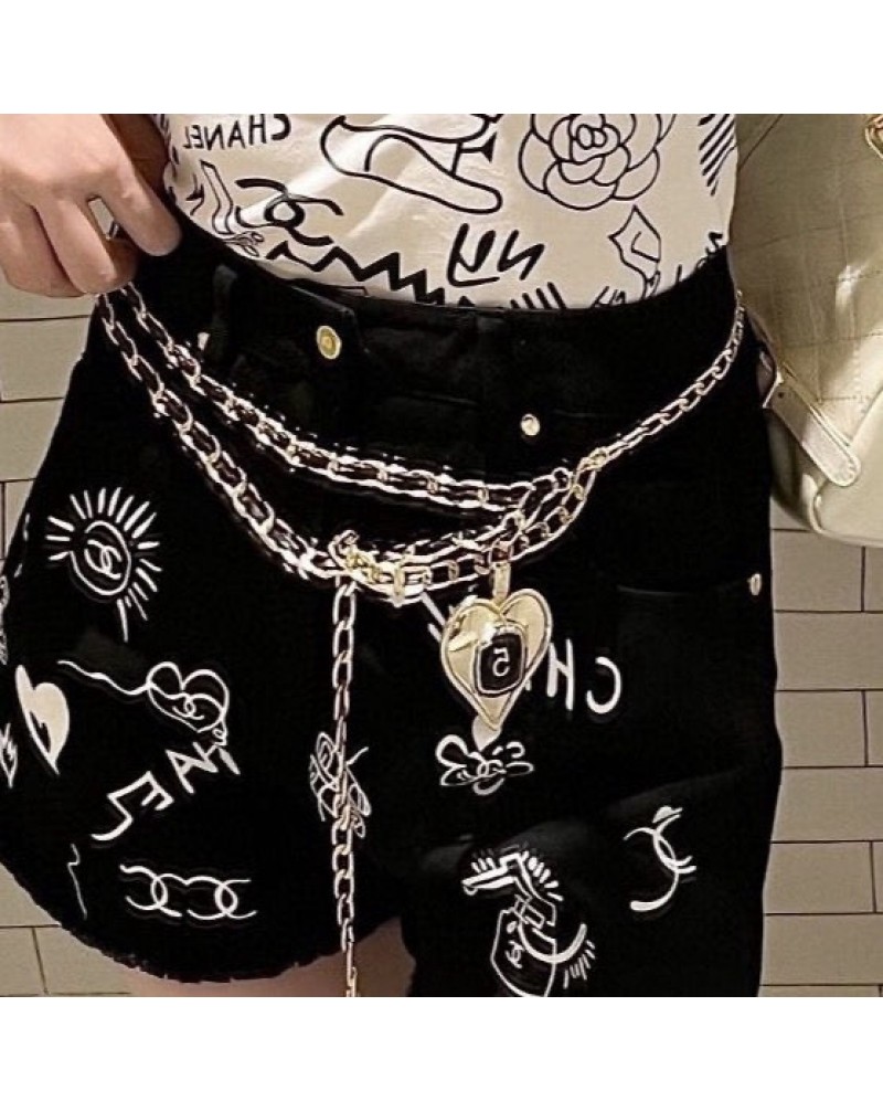 シャネル チョッキ吊り上着お洒落個性小香風半ズボン人気新作ファッション女性向け