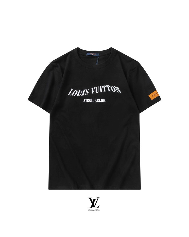 ルイヴィトンｔシャツ半袖お洒落個性ティシャツコットン製トップスペアお揃い大人気